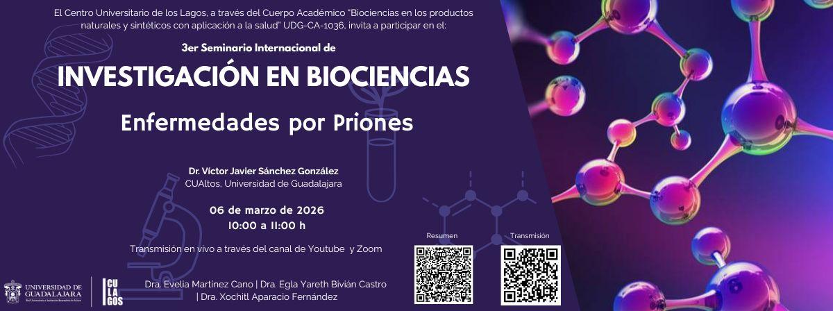 Banner Seminario Internacional en Biociencias