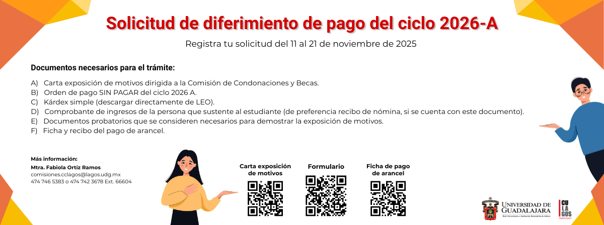 Solicitud de diferimiento de pago del ciclo 2026-A