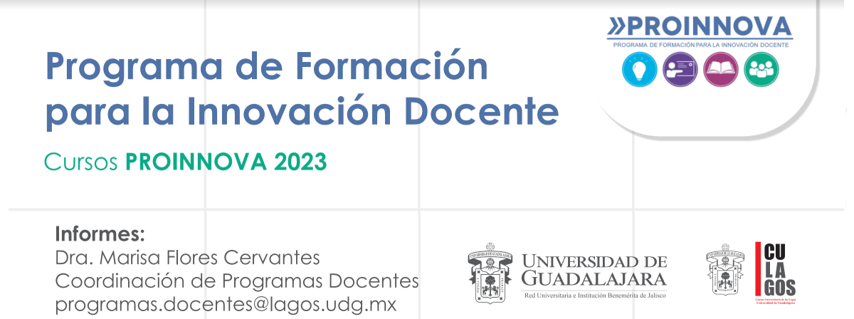 Banner - Cursos PROINNOVA 2023
