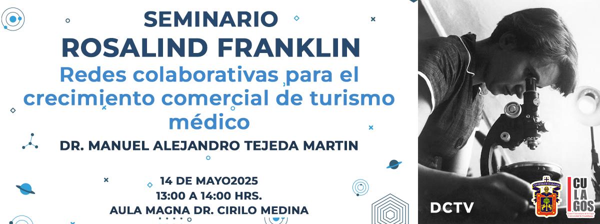 Banner Seminario Rosalind Franklin - 14 de mayo2025