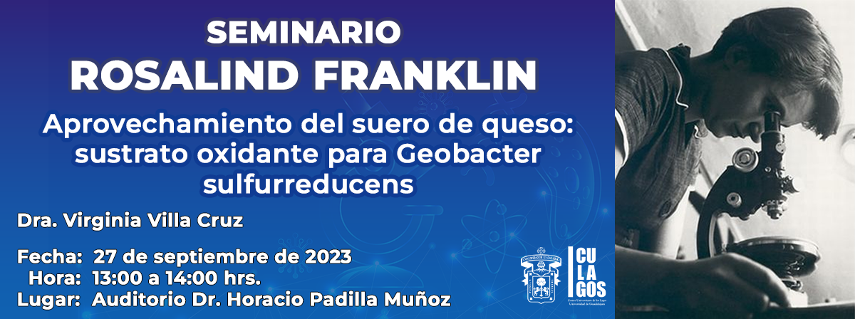 Banner Seminario Rosalind Franklin - 27 de septiembre de 2023