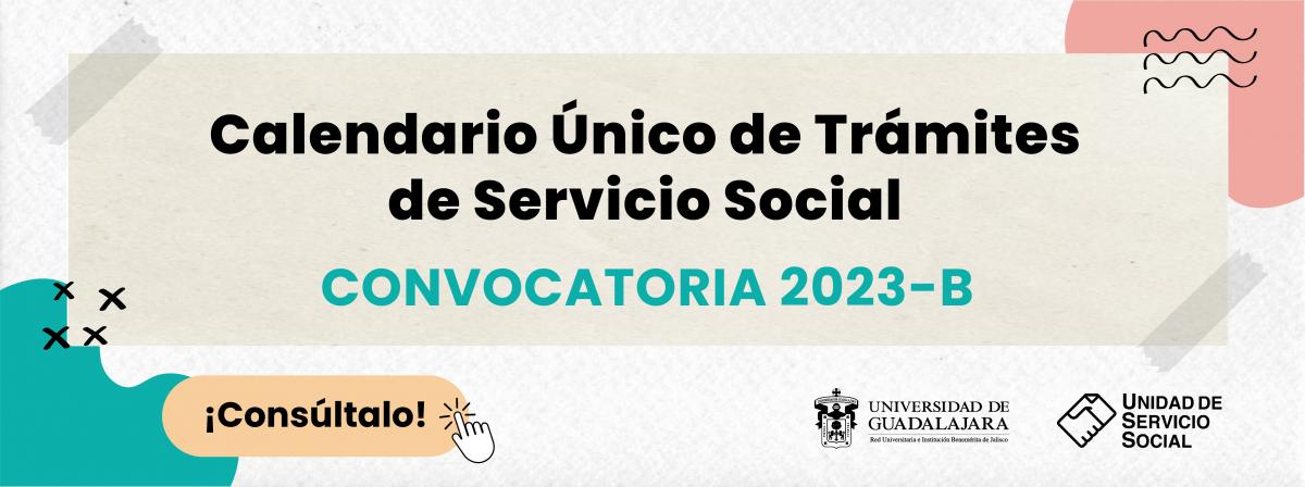 Banner Calendario Único de trámites de SS 2023B