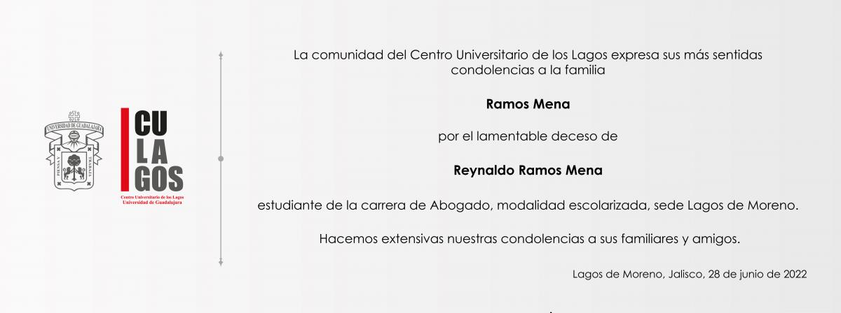 Esquela Reynaldo Ramos Mena