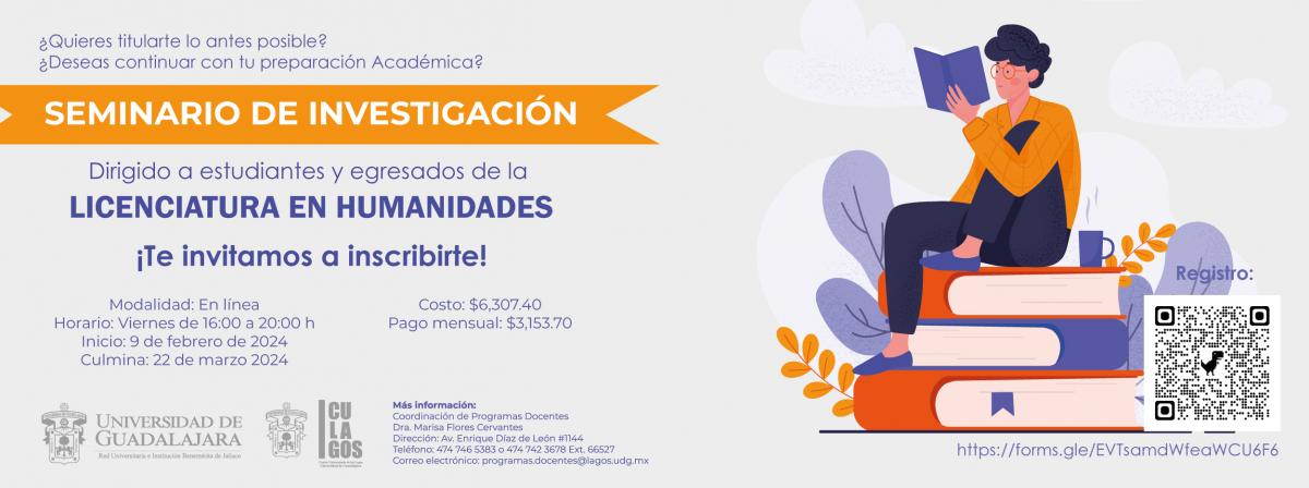 Banner -  Seminario de investigación Lic. en Humanidades