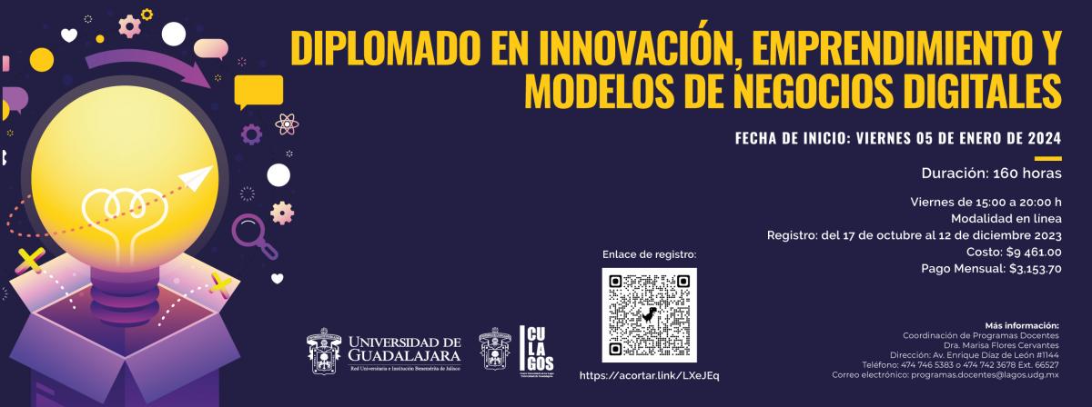 Banner - Diplomado en innovación, emprendimiento y modelos de negocios digitales