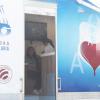 Alumna donando sangre