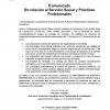 Comunicado en relación al Servicio Social y las Prácticas Profesionales
