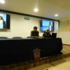 Los doctores Christian Luna y Daniel Reyes dialogaron con los asistentes al final de la proyección