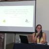La doctora Carmen Torres exponiendo los resultados de su investigación