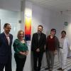 Autoridades en la presentación del violentómetro en las oficinas del piso de rectoría. De izquierda a derecha: Carlos Palafox, Rosa Spinoso, Aristarco Regalado, Rebeca García y Egla Vivián