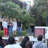 Al escenario subieron a cantar también en grupo