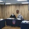 La rueda de prensa estuvo presidida por el doctor Ricardo Villanueva Lomelí, Rector General